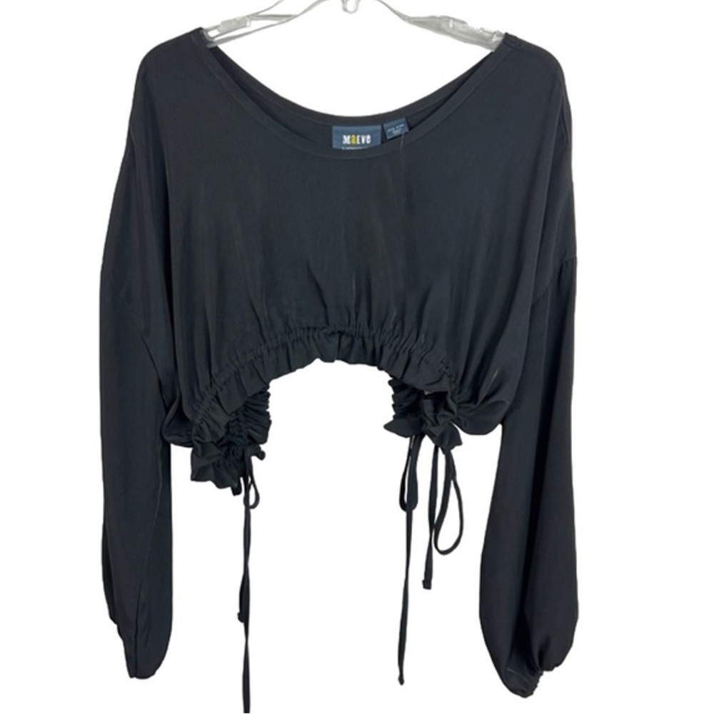 Anthropologie Maeve Black Cropped Top / Jacket / Shrug, One Size O/S